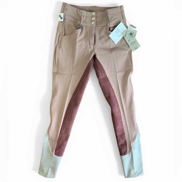 Romfh Pants - Romfh Champion Full Seat Breeches 26R Cowboy Pink Ruby 3 Button/Hook NWT